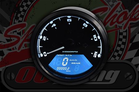 Speedo TMV 90mm MPH or KMH, Rev Counter, warning light, gear position indicator N-1-2-3-4-5 & 6.