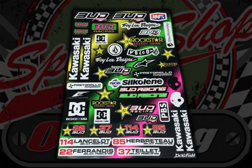 Sticker set. 41 Piece. 31cm x 44cm. Decal. Decals