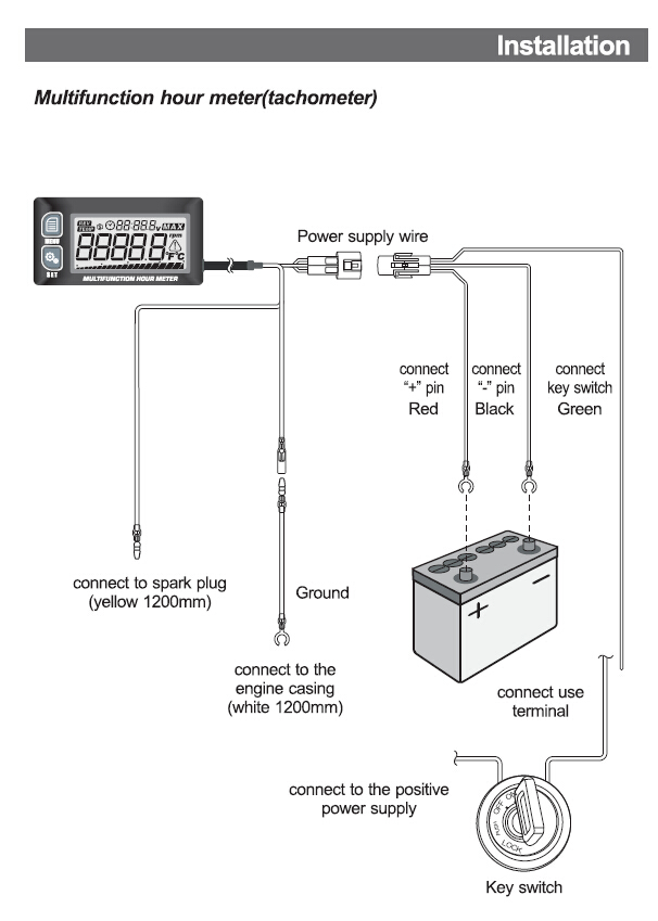 Hour Meter Wiring Diagram - Wiring Diagram
